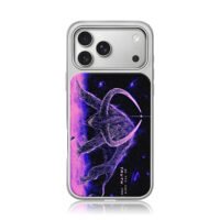 Purple cosmic dragon seek truth art iPhone 17 Pro Max Electroplated Silver Case1