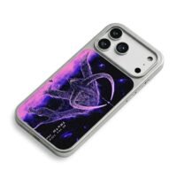 Purple cosmic dragon seek truth art iPhone 17 Pro Max Electroplated Silver Case2