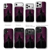 Purple crowned sword king art Chris Brown Phone Case Black Electroplated Silver For Iphone 11 To 17