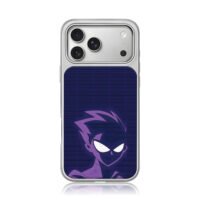 Purple Dragon Ball Gohan anime art iPhone 17 Pro Max Electroplated Silver Case1