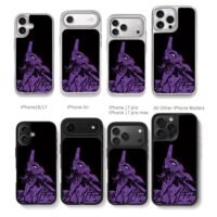 Purple Eva Unit 01 manga art Chris Brown Phone Case Black Electroplated Silver For Iphone 11 To 17
