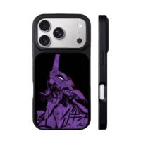 Purple Eva Unit 01 manga art iPhone 17 Pro Max Black Case