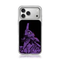 Purple Eva Unit 01 manga art iPhone 17 Pro Max Electroplated Silver Case1