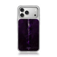 Purple fallen sword wing art Afera iPhone 17 Pro Max Electroplated Silver Case1