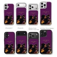 Purple glowing two Noisy Boy robots Chris Brown Phone Case Black Electroplated Silver For Iphone 11 To 17