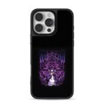 Purple gothic HUNTER skull Chrollo iPhone 16 Pro Max Black Case