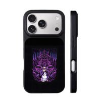 Purple gothic HUNTER skull Chrollo iPhone 17 Pro Max Black Case