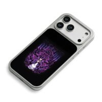 Purple gothic HUNTER skull Chrollo iPhone 17 Pro Max Electroplated Silver Case2