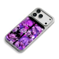 Purple JJK anime character stickers iPhone 17 Pro Max Electroplated Silver Case2