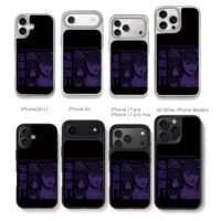 Purple Junji Ito Uzumaki manga art Chris Brown Phone Case Black Electroplated Silver For Iphone 11 To 17