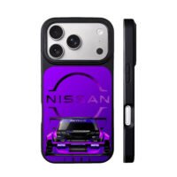 Purple Nissan racing car with Motul iPhone 17 Pro Max Black Case