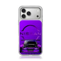 Purple Nissan racing car with Motul iPhone 17 Pro Max Electroplated Silver Case1