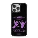 Purple pinky hands Out of Touch art iPhone 16 Pro Max Black Case
