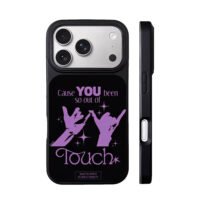 Purple pinky hands Out of Touch art iPhone 17 Pro Max Black Case