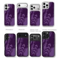 Purple racing graffiti pattern Chris Brown Phone Case Black Electroplated Silver For Iphone 11 To 17
