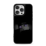 Purple Rinnegan Pain from Naruto iPhone 16 Pro Max Black Case