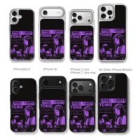 Purple Tomie Junji Ito manga art Chris Brown Phone Case Black Electroplated Silver For Iphone 11 To 17