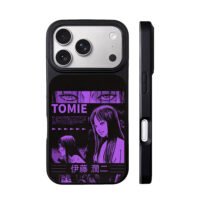 Purple Tomie Junji Ito manga art iPhone 17 Pro Max Black Case