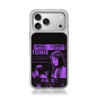 Purple Tomie Junji Ito manga art iPhone 17 Pro Max Electroplated Silver Case1