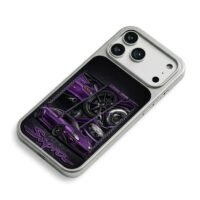 Purple Toyota Supra JDM tuning art Phone Case for iPhone 11-17 & Samsung Galaxy S24-S26 - Image 5