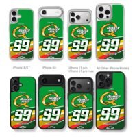 Quaker State 99 Daniel Suarez Chris Brown Phone Case Black Electroplated Silver For Iphone 11 To 17
