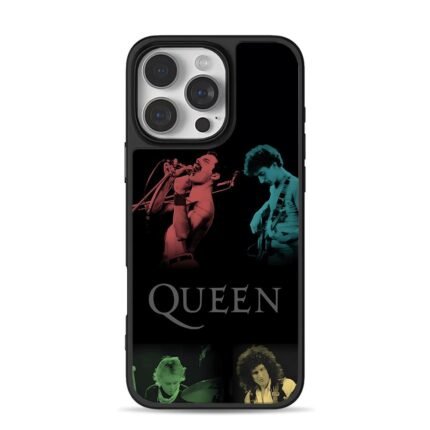Queen band members stage art iPhone 16 Pro Max Black Case