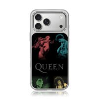 Queen band members stage art iPhone 17 Pro Max Electroplated Silver Case1