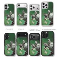 Queen News robot falling people art Chris Brown Phone Case Black Electroplated Silver For Iphone 11 To 17