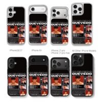 Quevedo 2024 New EP photo collage Chris Brown Phone Case Black Electroplated Silver For Iphone 11 To 17
