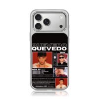 Quevedo 2024 New EP photo collage iPhone 17 Pro Max Electroplated Silver Case1