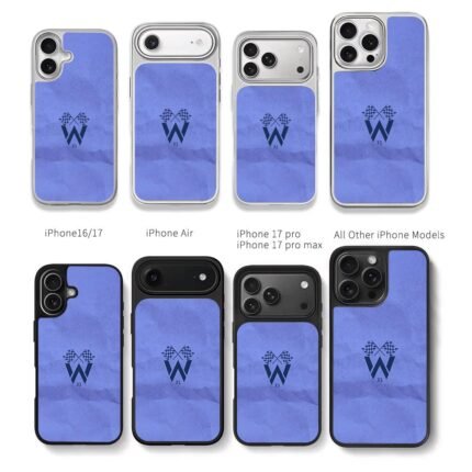 Racing check flags W23 purple Chris Brown Phone Case Black Electroplated Silver For Iphone 11 To 17