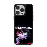 Racing helmet Monster Energy effort iPhone 16 Pro Max Black Case