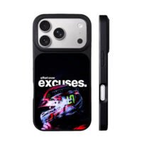 Racing helmet Monster Energy effort iPhone 17 Pro Max Black Case
