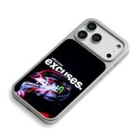 Racing helmet Monster Energy effort iPhone 17 Pro Max Electroplated Silver Case2