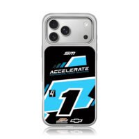 Racing no1 SM accelerate Chevy logo iPhone 17 Pro Max Electroplated Silver Case1