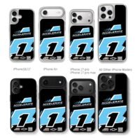Racing number 1 accelerate chevy logo Chris Brown Phone Case Black Electroplated Silver For Iphone 11 To 17