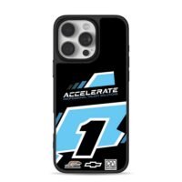 Racing number 1 accelerate chevy logo iPhone 16 Pro Max Black Case