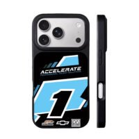 Racing number 1 accelerate chevy logo iPhone 17 Pro Max Black Case