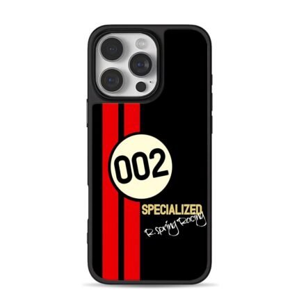 Racing stripe 002 Specialized iPhone 16 Pro Max Black Case