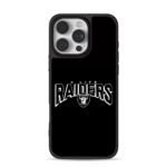 Raiders 4 Life team logo iPhone 16 Pro Max Black Case