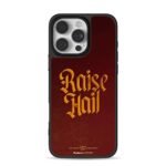 Raise Hail Gothic Washington Commanders Maroon Design iPhone 16 Pro Max Black Case
