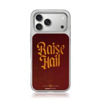Raise Hail Gothic Washington Commanders Maroon Design iPhone 17 Pro Max Electroplated Silver Case1