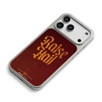 Raise Hail Gothic Washington Commanders Maroon Design iPhone 17 Pro Max Electroplated Silver Case2