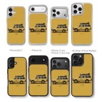 Range Rover Camel Trophy Art Chris Brown Phone Case Black Electroplated Silver For Iphone 11 To 17