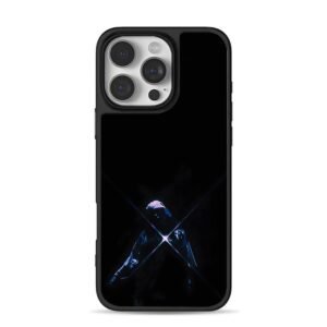 Rapper in beanie stage cross light iPhone 16 Pro Max Black Case