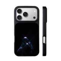 Rapper in beanie stage cross light iPhone 17 Pro Max Black Case