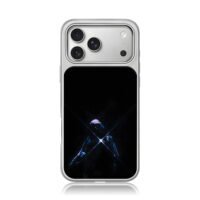 Rapper in beanie stage cross light iPhone 17 Pro Max Electroplated Silver Case1