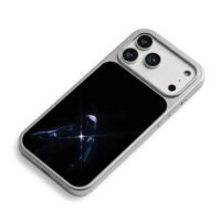 Rapper in beanie stage cross light iPhone 17 Pro Max Electroplated Silver Case2