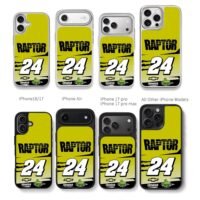 Raptor 24 Hendrick Chevy NASCAR Chris Brown Phone Case Black Electroplated Silver For Iphone 11 To 17