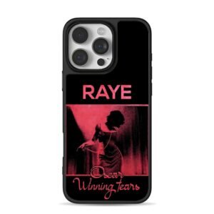 Raye Oscar Winning Tears red singer iPhone 16 Pro Max Black Case